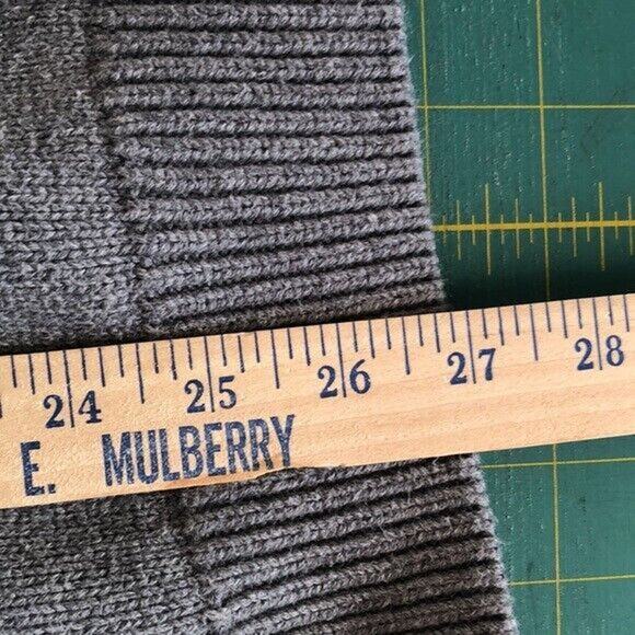 Chaps Grey Cotton Sweater Knit Crewneck Pullover Men’s XLT long sleeves - Picture 7 of 7